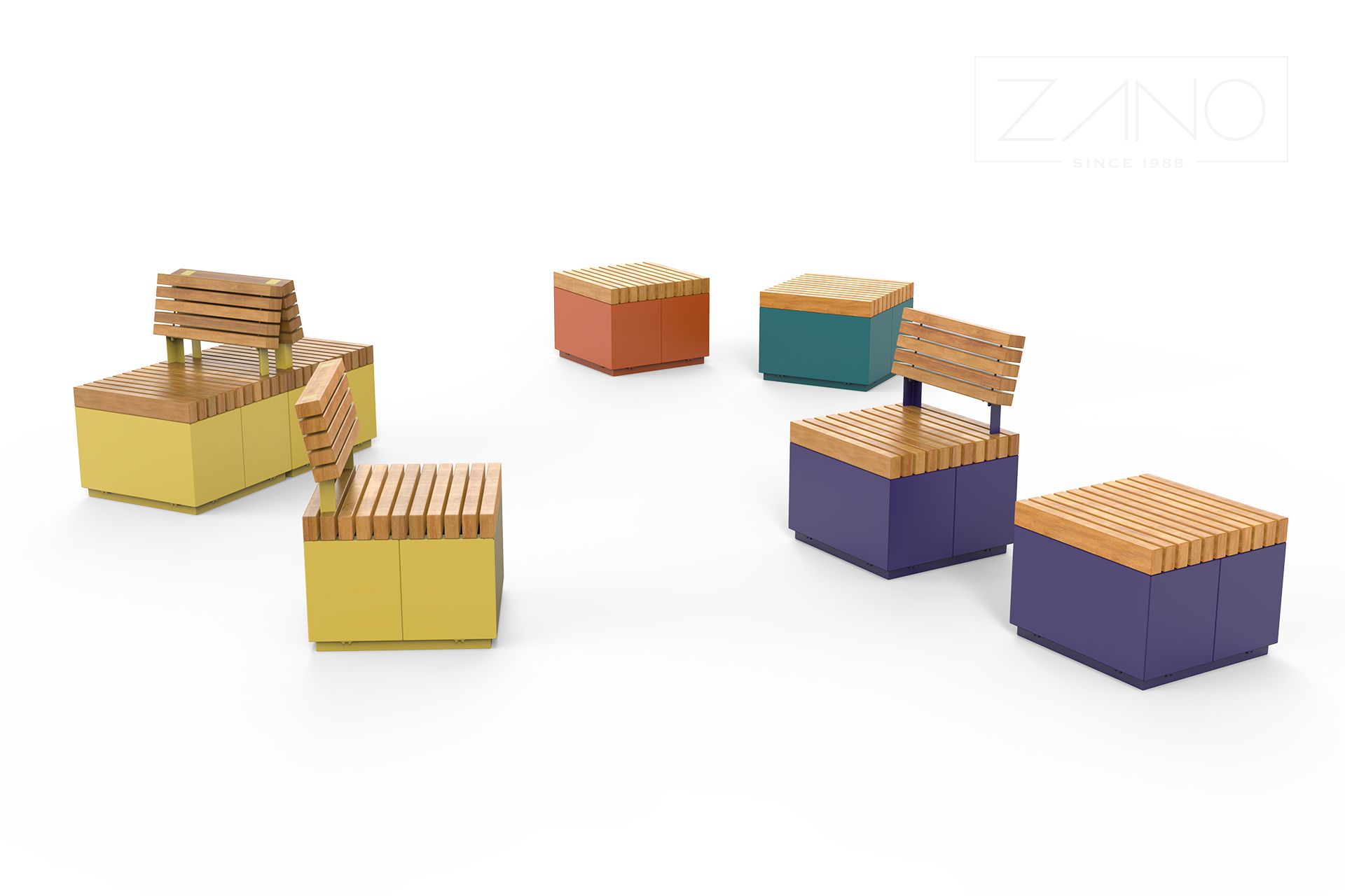 Quadro-istuin | ZANO urban furniture